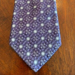 Ike Behar purple and cool tones tie